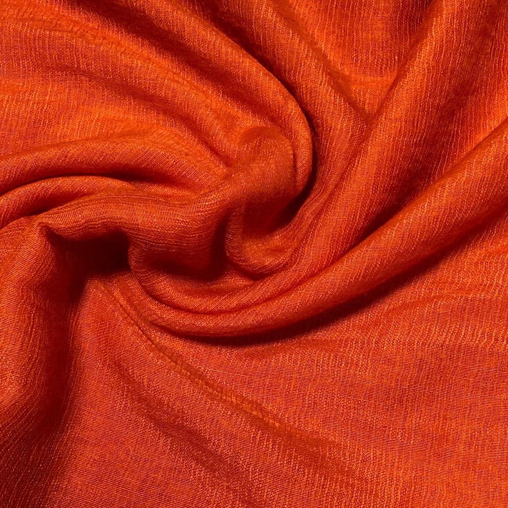 Hermes Cashmere Silk Shawl Orange Scarf — view 4