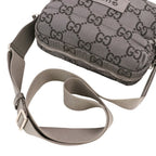 Gucci Econylon GG Polyester Shoulder Bag Gray — view 8