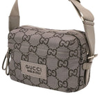 Gucci Econylon GG Polyester Shoulder Bag Gray — view 2