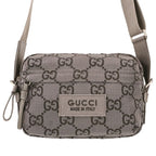 Gucci Econylon GG Polyester Shoulder Bag Gray — view 3