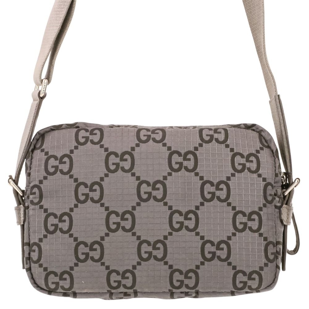 Gucci Econylon GG Polyester Shoulder Bag Gray — view 4