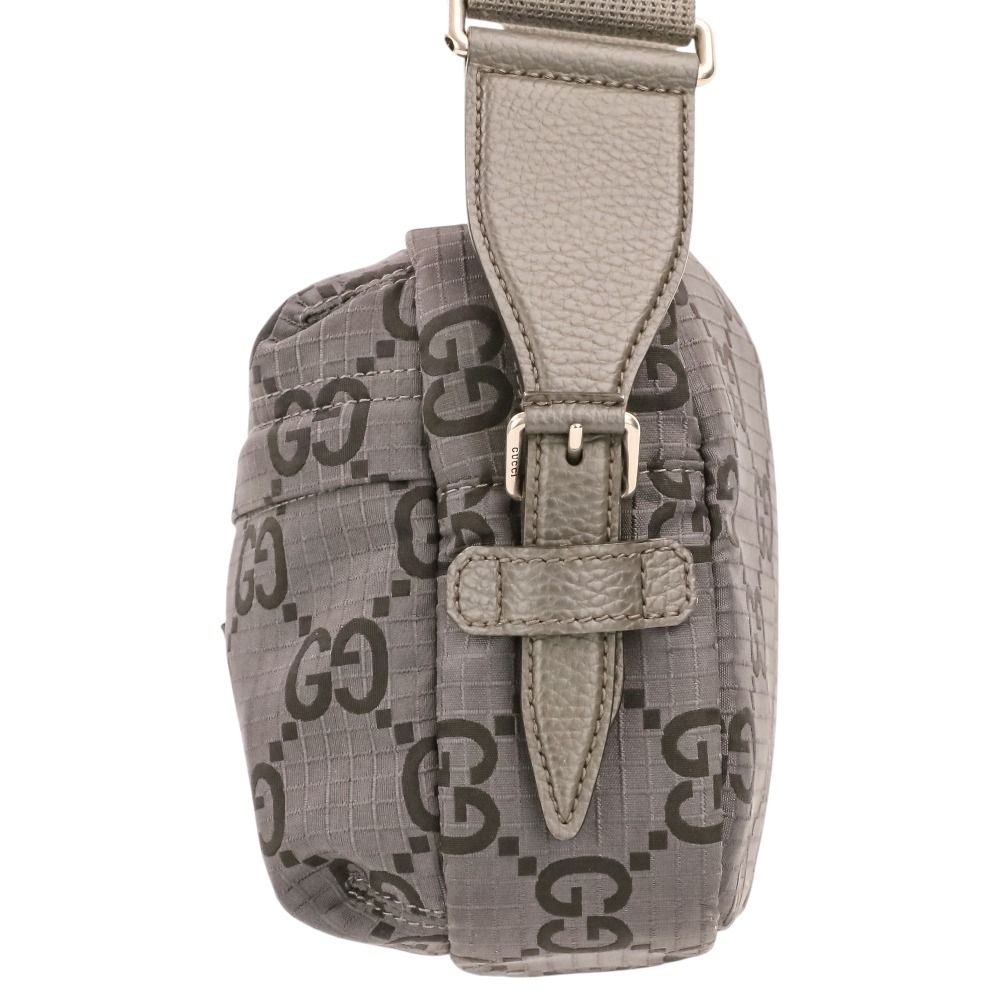Gucci Econylon GG Polyester Shoulder Bag Gray — view 5
