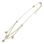 Louis Vuitton Floragram Pendant Chain Gold White — view 2