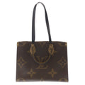 Louis Vuitton Monogram Giant On The Go MM Handbag Brown Leather Gold