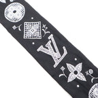 Louis Vuitton Bandeau BB Monogram Romance Silk Scarf Black — view 5
