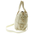 Saint Laurent Muse Bag Ivory Handbag White Leather Gold — view 3
