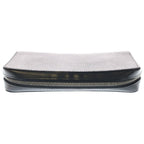 Louis Vuitton Monogram Eclipse Zippy XL Wallet Card Case Black Leather Silver — view 4