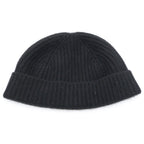 Celine Triomphe Logo Cashmere Knit Cap Hat Black — view 2