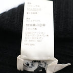Celine Triomphe Logo Cashmere Knit Cap Hat Black — view 8