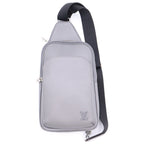 Louis Vuitton Taiga Avenue Leather Body Shoulder Bag Gray