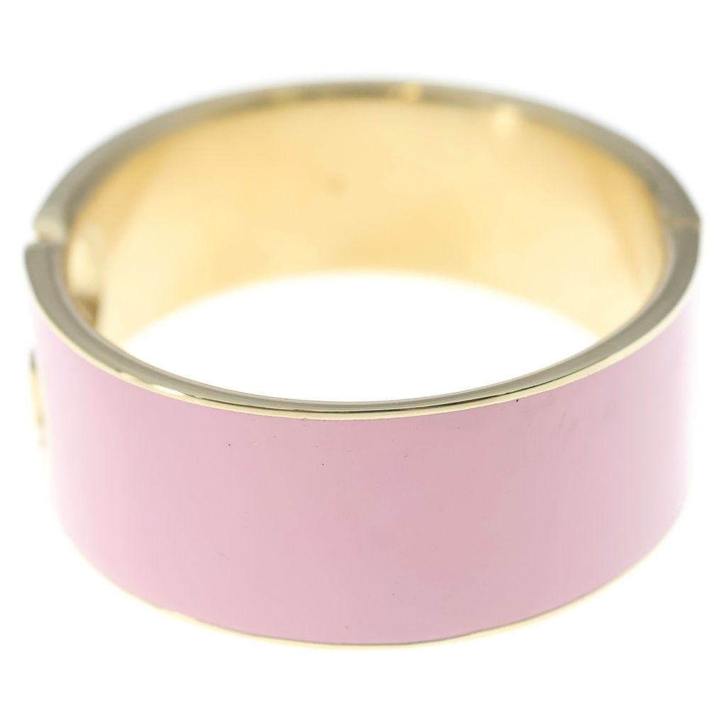 Gucci Interlocking Enamel Bracelet Bangle Pink — view 4
