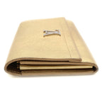 Louis Vuitton Portefeuille Lockme Wallet Card Case Gold Leather Silver — view 3