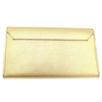 Louis Vuitton Portefeuille Lockme Wallet Card Case Gold Leather Silver — view 2