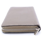 Celine Round Zip Leather Wallet Beige — view 3