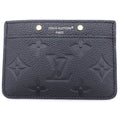 Louis Vuitton Card Holder Sample Monogram Empreinte Leather Pass Case Gold Black
