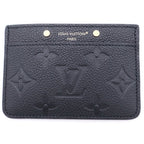 Louis Vuitton Card Holder Sample Monogram Empreinte Leather Pass Case Gold Black