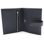 Hermes Bearn Compact Leather Wallet Bifold Gold Black — view 4