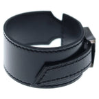 Hermes Touareg Artemis Bracelet Black Leather Silver — view 3