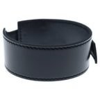 Hermes Touareg Artemis Bracelet Black Leather Silver — view 2