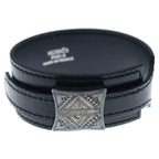 Hermes Touareg Artemis Bracelet Black Leather Silver — view 4