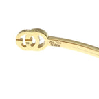 Gucci Double GG Running Diamond Bracelet Bangle Gold — view 5