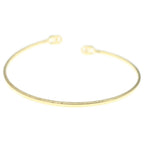 Gucci Double GG Running Diamond Bracelet Bangle Gold — view 2
