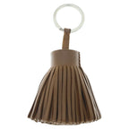 Hermes Carmen Sesame Agno Milo Bag Charm Key Ring Key Holder Brown Leather — view 2