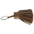 Hermes Carmen Sesame Agno Milo Bag Charm Key Ring Key Holder Brown Leather — view 4