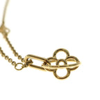 Louis Vuitton Collier LV Twiggy Round Flower Pendant Chain Gold — view 5