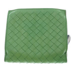 Bottega Veneta Intrecciato Bifold Wallet Green Leather Compact — view 2