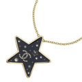 Chanel Star Motif Necklace CC Logo Rhinestone Gold