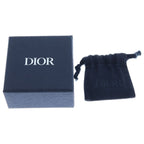 Dior Couture Logo Metal Chain Link Ring Silver