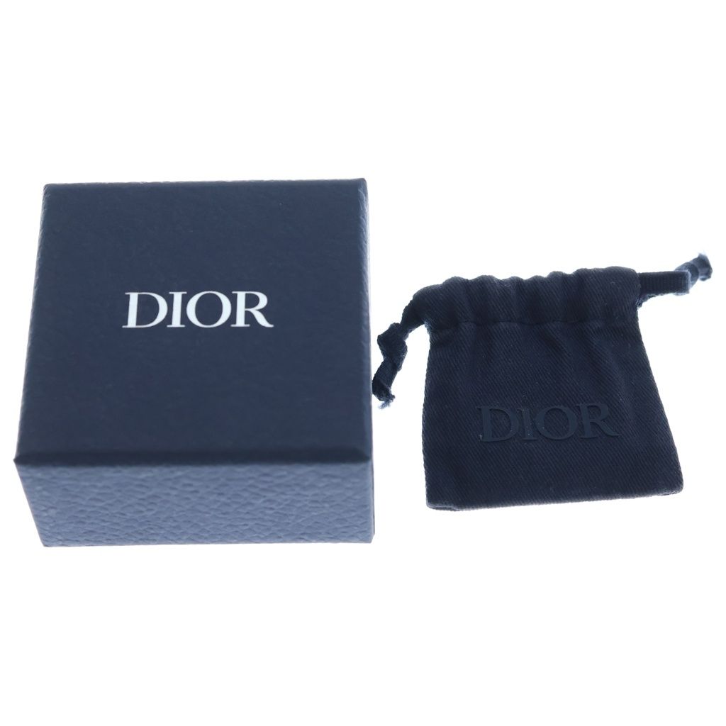 Dior Couture Logo Metal Chain Link Ring Silver