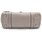 Fendi Selleria Minilinda Handbag Gray Ju Silver Leather — view 4