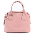 Gucci Interlocking 2-Way Shoulder Handbag Pink Leather Gold