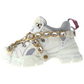 Gucci Flashtrek Crystal Low Cut Sneakers White GG