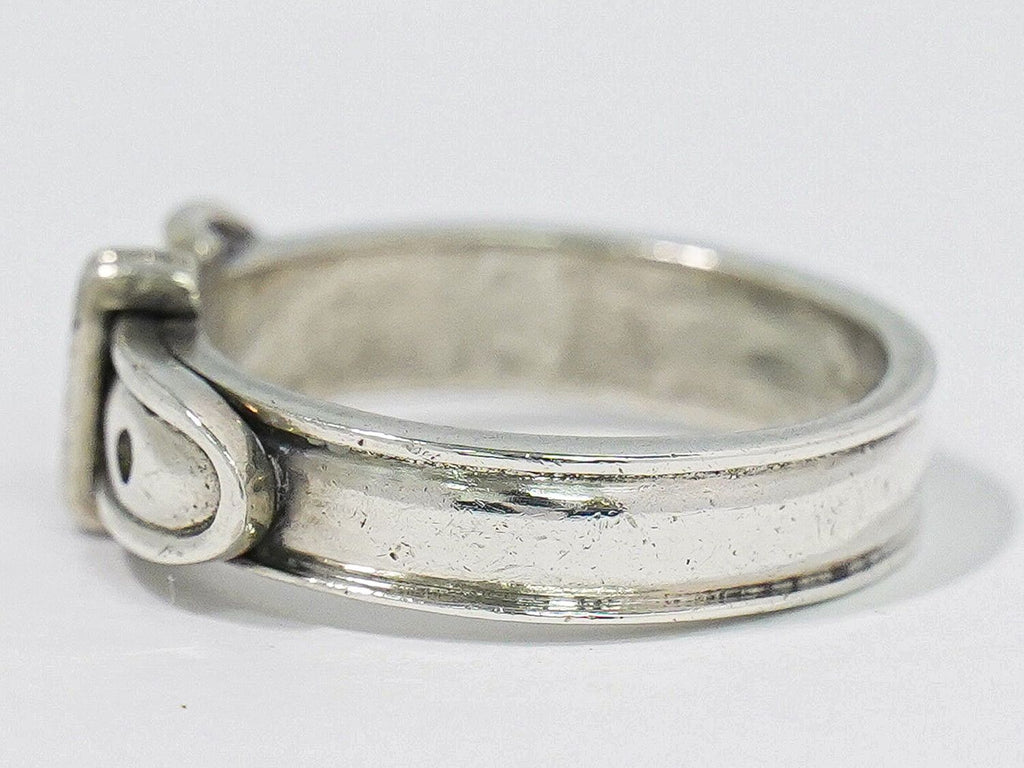 Hermes Ceinture Belt Motif 925 Ring 55 Silver — view 2