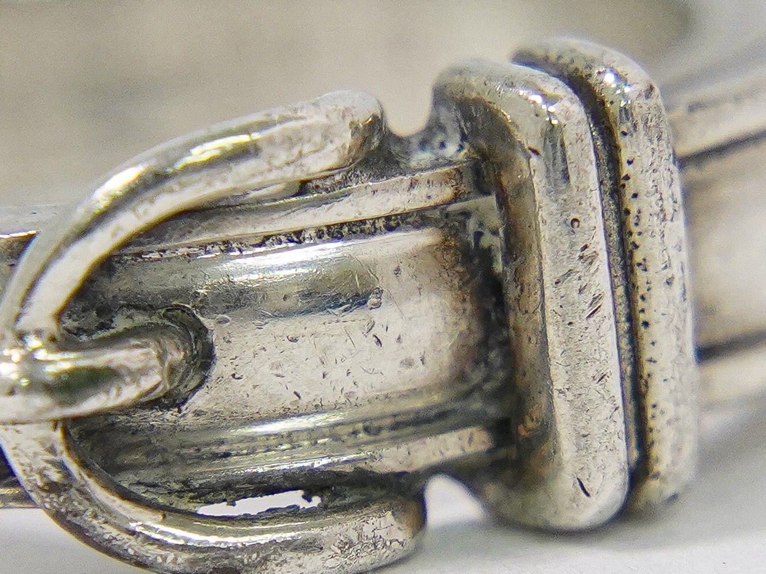 Hermes Ceinture Belt Motif 925 Ring 55 Silver — view 5