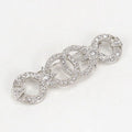 Chanel Rhinestone CC Logo Brooch Metal