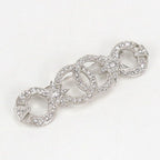 Chanel Rhinestone CC Logo Brooch Metal