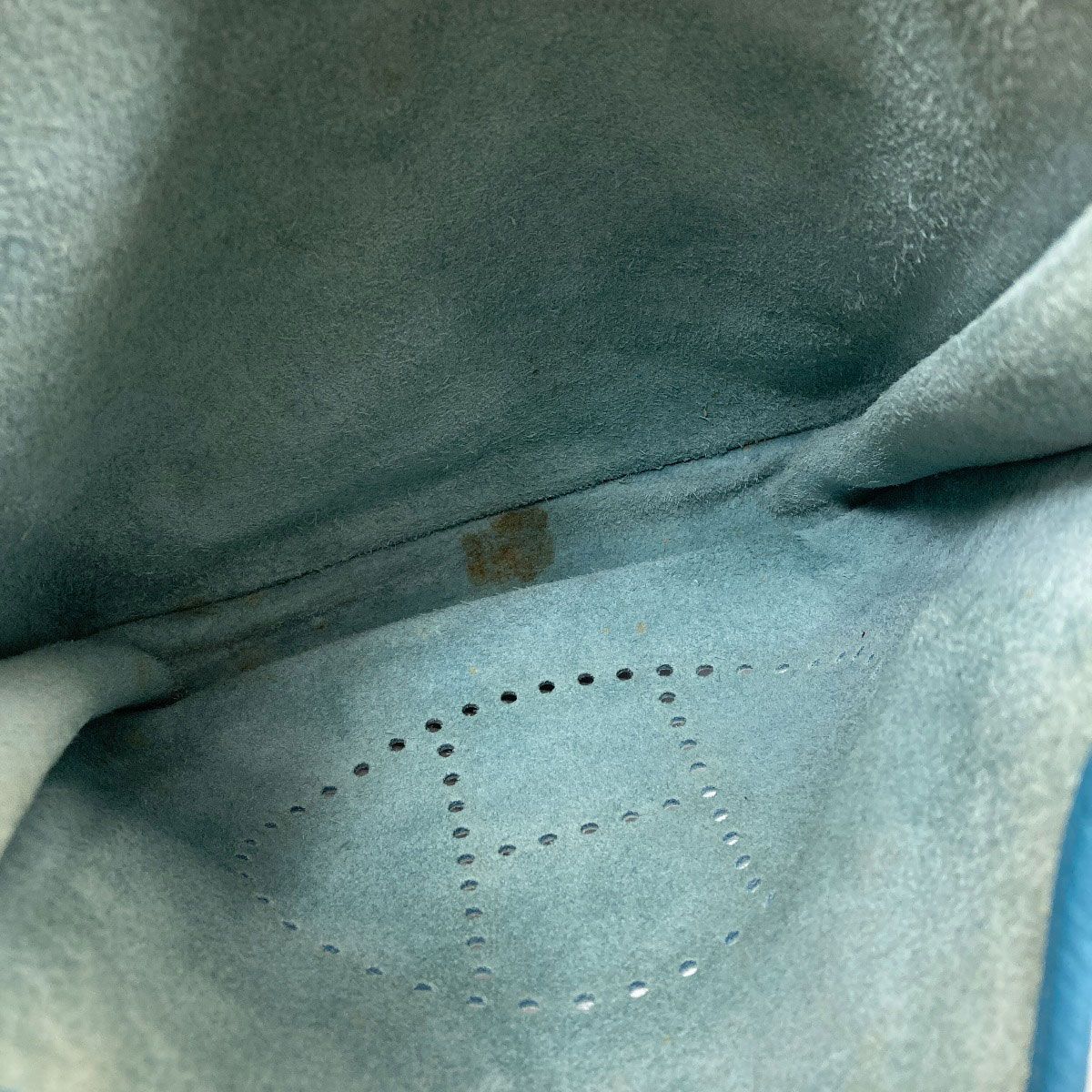 Hermes Evelyne 3 PM Blue Jean Silver Shoulder Bag Taurillon — view 6