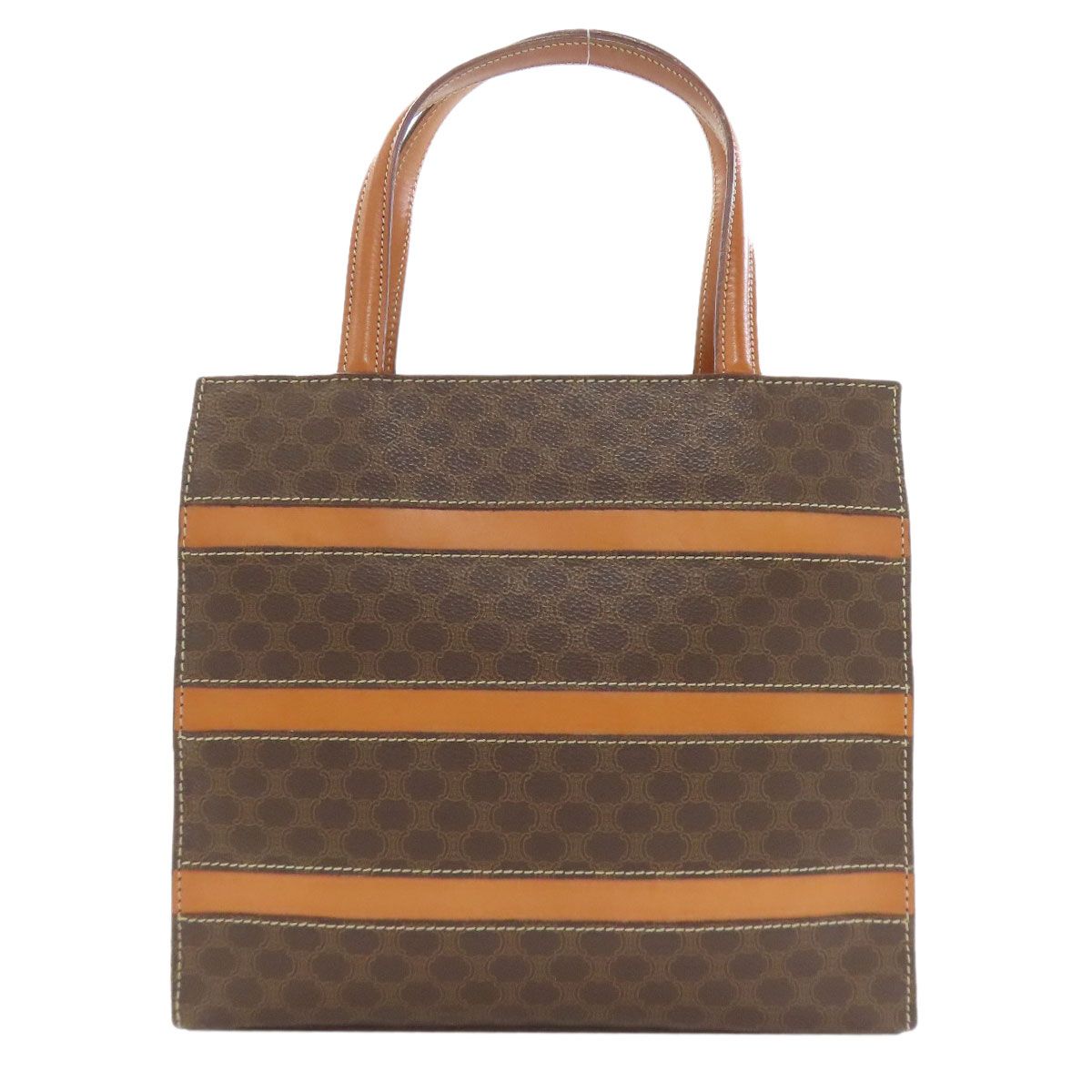 Celine Macadam Handbag Brown — view 2
