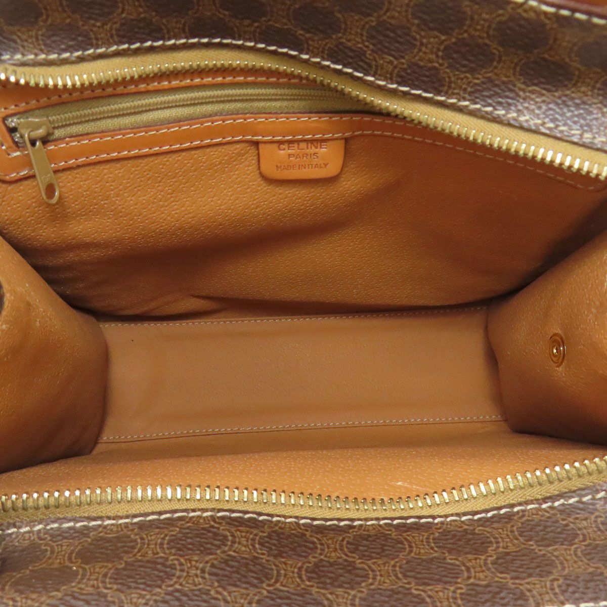 Celine Macadam Handbag Brown — view 5