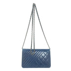 Chanel CC Logo Quilted Silver Wallet Lambskin — view 2