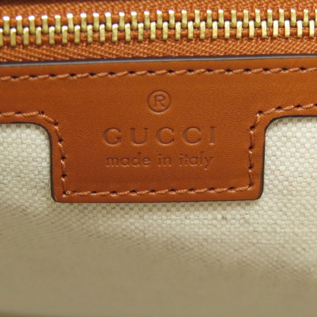 Gucci Interlocking 2-Way Tote Canvas Leather — view 6