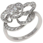 Chanel Camellia Diamond 51 Ring 18k White Gold — view 2