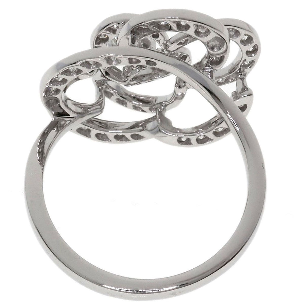 Chanel Camellia Diamond 51 Ring 18k White Gold — view 4