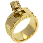 Hermes Kelly Diamond 54 Ring 18k Yellow Gold