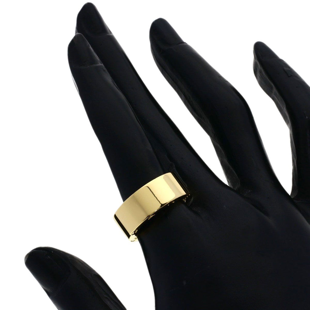 Chanel Signature Ring 18k Yellow Gold