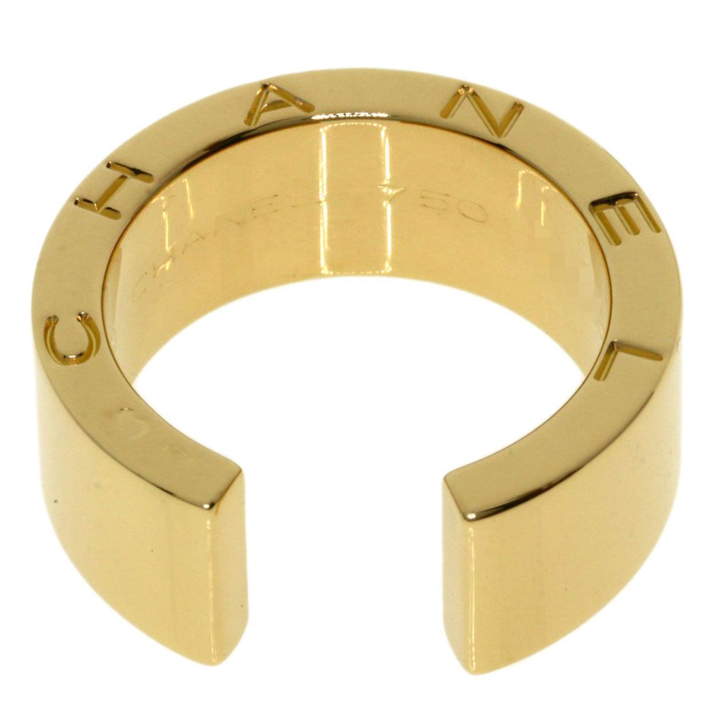 Chanel Signature Ring 18k Yellow Gold